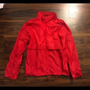NWOT Men’s red rain jacket windbreaker, Small